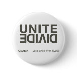 Unite Over Divide white button