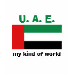 United Arab Emirates Flag Map Text Ladies Baby Doll
