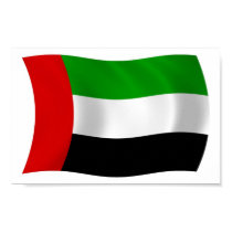 United Arab Emirates Flag Poster Print
