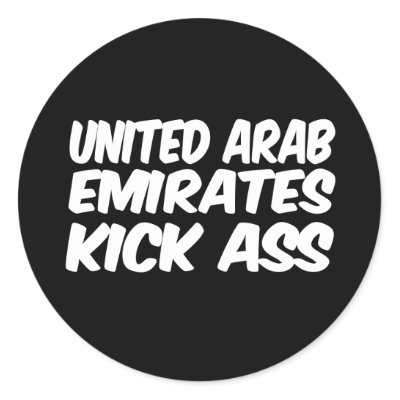 United Arab Emirates Kick Ass Stickers by repofcountries