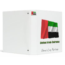 United Arab Emirates Waving Flag with Name binders by Vexillophile United Arab Emirates Waving Flag with Name binders