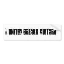 United Breaks Guitars bumper stickers by dj_smith United Breaks Guitars bumper stickers