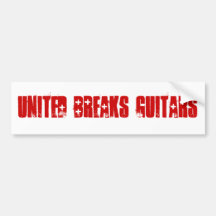 United Breaks Guitars Bumper Stickers