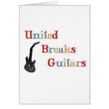 United Breaks Guitars Greeting Card