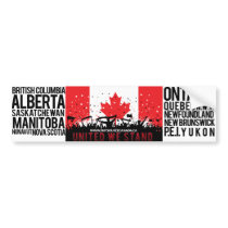 United By Province 001 - English Bumper Sticker