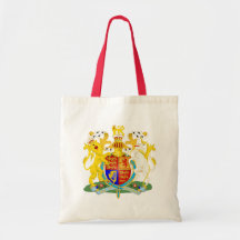 United Kingdom Coat of Arms detail Tote Bags