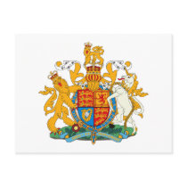 United Kingdom Coat of Arms Postcard by FlagTshirts United Kingdom Coat of Arms Postcard