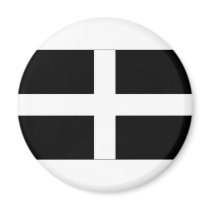 United Kingdom Cornwall Flag Fridge Magnet