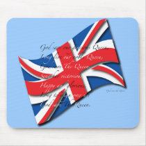 United Kingdom Flag/Anthem Mousepads