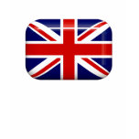 United Kingdom Flag  Button T-Shirt