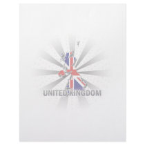 United Kingdom Flag Map 2.0 Customized Letterhead