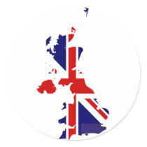 United Kingdom flag map stickers by FlagStore United Kingdom flag map stickers