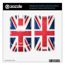 United Kingdom Flag; Motorola RAZR Decals