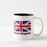 United Kingdom Flag with Name Mug