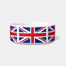 United Kingdom National Flag Cat Bowl