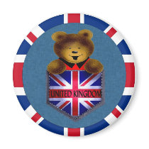 United Kingdom Pocket Bear Magnet magnets