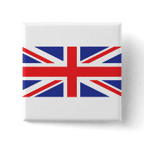 United Kingdom /Union Jack Flag Pinback Button
