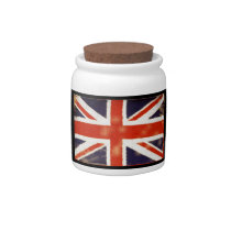 United Kingdom Vintage Union Jack Candy Jar