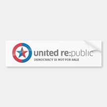 United Republic Logo Bumper Sticker