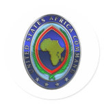 United States Africa Command Round Stickers