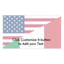 United States And Italy, hybrids Business Cards