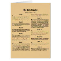 United States Bill of Rights cards