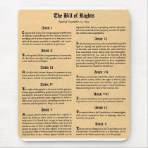 United States Bill of Rights Mousepads