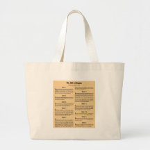 United States Bill of Rights Tote Bags