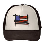 United States Brush Flag Hats