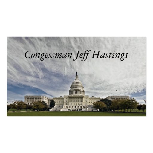 United States Capital Business Card Template (front side)