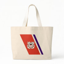 United States Coast Guard Racing Stripe - Left Canvas Bags