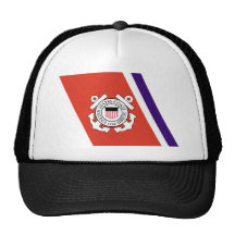 United States Coast Guard Racing Stripe - Left Hat