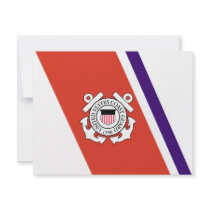 United States Coast Guard Racing Stripe - Left invitations by carlj56 United States Coast Guard Racing Stripe - Left invitations