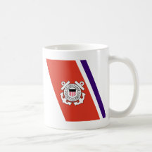 United States Coast Guard Racing Stripe - Left Mugs