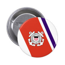 United States Coast Guard Racing Stripe - Left Pin