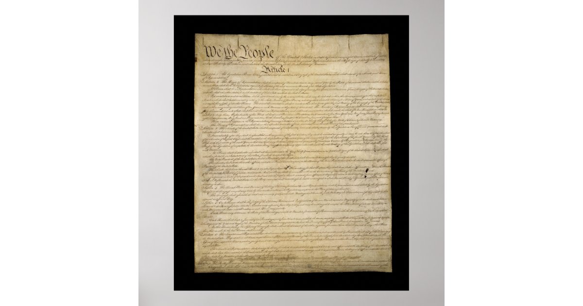 United States Constitution Poster | Zazzle