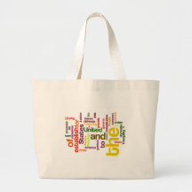 United States Constitution Preamble Word Cloud Bag