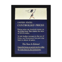 United States Controlled Prices postcards