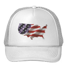 United States Country & Flag Hat