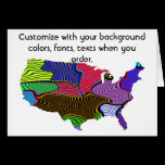 United States Customize colorful election or other cards