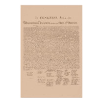 United States Declaration of Independence posters