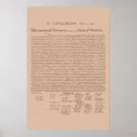 United States Declaration of Independence Posters