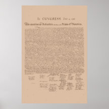 United States Declaration of Independence Posters