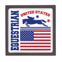 United States Equestrian Premium Jewelry Box