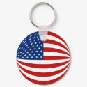 United States Fisheye Flag Keychain