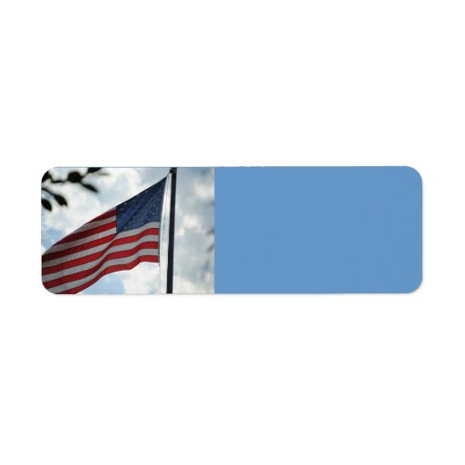 United States Flag Avery Label Zazzle