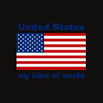 United States Flag Map Text Ladies Baby Doll