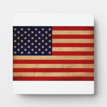 United States Flag Photo Plaque