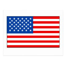 United States Flag Postcard