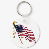 United States Flag Vintage keychains by DDGrafix United States Flag Vintage keychains